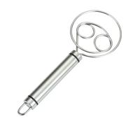 Frusta per Pane - Utensile per agitare l'impasto in acciaio inossidabile da 7,5 pollici, Gadget per miscelazione da forno con impugnatura ergonomica, Frusta per pastella manuale durevole | Accessorio