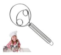 Frusta per pasta di pane Frusta danese - Frusta per lievito naturale in acciaio inossidabile | Sbattitore manuale per cucinare, frullare, sbattere, mescolare, pasta madre,