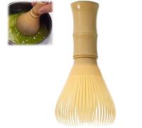 Frusta per tè Matcha, in resina PP, tradizionale frusta giapponese per tè Matcha, accessorio per la preparazione del tè (giallo)