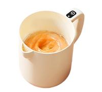 Frusta per uova, 2 in 1, senza fili, miscelatore e colino, ciotola per lavare il riso da 1 l, agitatore automatico per latte, liquido, riso, cottura al forno, sbattere e sbattere