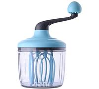 Frusta per uova e separatori Frullatore per frusta a mano in plastica per uso domestico - Strumento versatile per frullino per uova, montalatte, agitatore a spinta - Utensile da cucina per frullare