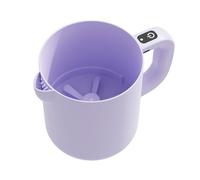 Frusta per uova portatile senza fili, 2 in 1, frusta e colino, ciotola per riso da 1 l, miscelatore automatico per latte liquido, gadget da cucina per cuocere e cucinare, strumento elettrico da cucina