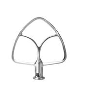 Frusta Piatta, Compatibile Con KitchenAid, Accessorio A Paletta For Robot Da Cucina Con Testa Inclinabile Da 4,5-5 Qt, Accessorio In Acciaio Inossidabile Lucidato