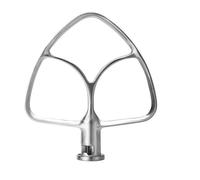 Frusta piatta compatibile con l'accessorio a paletta KitchenAid for robot da cucina testa inclinabile 4,5-5 qt, acciaio inossidabile lucidato