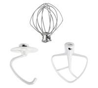 Frusta Piatta Da 4,5-5 QT, Gancio For Impastare Da 4,5-5 QT K45WW, Frusta A 6 Fili, Compatibile Con KitchenAid, Robot Da Cucina Con Testa Inclinabile, Robot Da Cucina In Acciaio Inossidabile