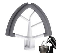 Frusta piatta - Frusta in silicone, raschietto per ciotole, lavabile in lavastoviglie, accessorio da cucina resistente, con bordo flessibile, per mixer inclinabile