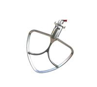 Frusta piatta in acciaio, compatibile con KitchenAid, K45 K45SS | KN15E1X, KSM75, KSM85PS, KSM88PSQ, KSM90, KSM95, KSM96, KSM97, KSM100, KSM103, KSM105, KSM110
