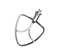 Frusta piatta in acciaio inossidabile compatibile con il robot da cucina KitchenAid, accessorio a paletta for testa inclinabile, adatto for ciotole 4,5-5 QT