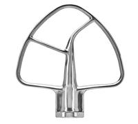 Frusta piatta in acciaio inossidabile, compatibile con KitchenAid Tilt-head e planetaria da 4,5-5 Qt, accessorio for impastare la pasta