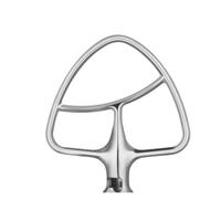 Frusta Piatta In Acciaio Inossidabile Lucidato For Robot Da Cucina KitchenAid 5Q E 6Q Con Testa Inclinabile, Accessori For La Miscelazione, Lavastoviglie(5Q stainless steel)
