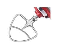 Frusta Piatta In Acciaio Inox Lucidato, Compatibile Con KitchenAid, Robot Da Cucina Con Testa Inclinabile 5Q 6Q, Accessori For La Miscelazione, Lavastoviglie(6Q stainless steel)