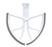 Frusta piatta LITE-Flex con bordi in silicone, pezzi di ricambio, compatibile con il robot da cucina Kitchenaid da 6 QT con sollevatore for ciotola