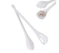 Frusta | Racchetta riutilizzabile | Frullatore manuale portatile, pinza per pasta, utensile da cucina multifunzionale, accessori da forno per casa, ristoranti, hotel