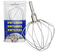 Frusta Ricambio per Impastatrice Planetaria con Codice Originale KW717151 KW716841 KW716839 per Kenwood Robot da Cucina - Garanzia di 10 Anni - MONTERAL