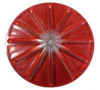 Frusta rossa a 6 fili con attacco in ABS TPR Stand Mixer (rotondo rosso)