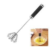 Frusta rotante manuale in acciaio inox da 25,4 cm per frullatore per uova, strumento automatico da cucina per uova, panna, burro, cioccolato
