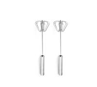 Frusta Semiautomatica For Uova, Frusta Manuale, Sbattitore Elettrico, Utensili For Panna Auto-giranti, Utili Gadget Da Cucina Anti-schizzi(2PCS - S 27.5cm)