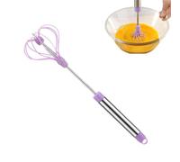 Frusta semiautomatica Frullatore da cucina rotante semiautomatico e | Utensile manuale per sbattere le uova per cucinare, cuocere, schiumare latte, frullati, frullati, torte, ad esempio