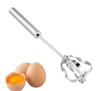 Frusta Semiautomatica - Sbattitore Uova Acciaio Inossidabile, Miscelatore | Multifunctional Push Whisk Mixer Hand Push Rotary Whisk Blender Versatile Milk Frother Cucina Pasticceria Crema