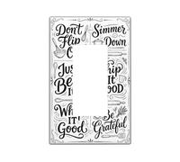 Frusta singola copertura per interruttore della luce, cucina vintage mattarello grattugia autunno plastica nera accenti dimensioni standard accenti interruttori da parete piastre per la casa soggiorno