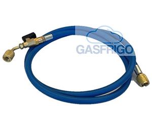 Frusta tubo flessibile 5/16" SAE con RUBINETTO colore blu l. 1500 mm