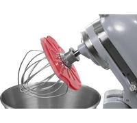 Frusta Wiper PRO per mixer con supporto - Mix senza sporcare - L'ultimo accessorio per mixer stand - compatibile con mixer KitchenAid (per miscelatori inclinabili, rosso)