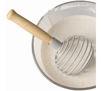 Fruste a filo - Frullatore portatile da 7 pollici, fili ad anello resistenti, controllo con manico in legno | Multi Purpose Kitchen Stirrer for Pancake Mix Gravy Dressing Frothing Milk Dessert