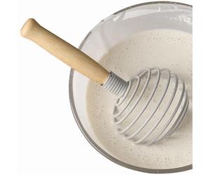Fruste a filo - Frullatore portatile da 7 pollici, fili ad anello resistenti, controllo con manico in legno | Multi Purpose Kitchen Stirrer for Pancake Mix Gravy Dressing Frothing Milk Dessert