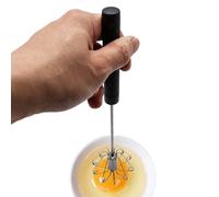 Fruste da cucina - Frusta semiautomatica in acciaio inossidabile, per caffè e latte, pasticceria con montalatte multiuso