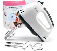 Fruste Elettriche,Sbattitore Elettrico,7 Velocità Miscelatore da Cucina,Miscelatore Manuale Comprende 1 Frullino,2 Pale per Mescolare,2 Uncini per Frustare la Miscelazione dei Biscotti Torte