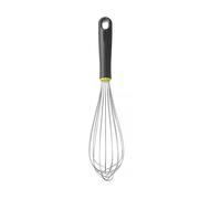 HENDI Frusta da cucina con manico ergonomico in polipropilene nero e verde, frusta francese a mano in acciaio inox con spessore di 2mm, lunghezza totale 365mm