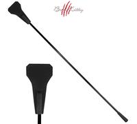 Frustino Crop Punta Tradizionale in Silicone Nero Morbido e Flessibile Bad Kitty