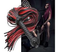 FRUSTINO FLAGELLO sadomaso elite nero flogger multi corde bondage sottomissione