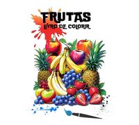 frutas: livro de colorir