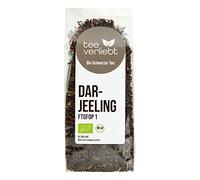 FRUTEG Darjeeling organico secondo flush 100g | Loser Bio Darjeeling Tè FTGFOP1 dall'India | Tè nero organico con aroma corposo | Tè nero Bio lotti 100 g