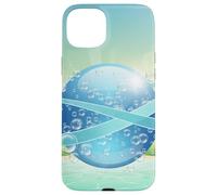 Frutiger Aero y2k Aesthetic Palm Trees Cyber Beach World Custodia per iPhone 15 Plus