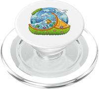 Frutiger Aero Y2K Fashion Trends Statement Pezzo Tech Arancione PopSockets PopGrip per MagSafe