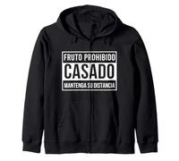 Fruto prohibido casado mantenga su distancia Felpa con Cappuccio