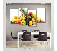 Frutta 5 - Quadro Moderno Cucina 4 Pezzi Multipannello 152 x 78 Stampa su Tela