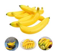 Frutta Artificiale Banane Props 6pcs Leggero Plastica + Schiuma Simulazione