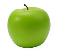 Frutta artificiale in plastica, set da cucina per tavolo da cucina, decorazione per la casa, dall'aspetto realistico, tra cui verde, arancione, pesca, giallo, pera, cachi, anguria (mela verde)