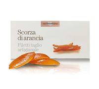 Frutta Candita Artigianale, Scorza D'Arancia Candita in Filetti, 200 Grammi