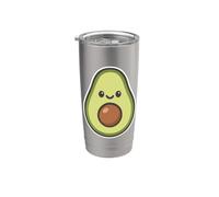 Frutta Carina Avocado Kawaii Bicchiere termico in acciaio inox doppia parete