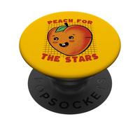 Frutta carina ispiratrice Peach For The Stars PopSockets PopGrip Adesivo