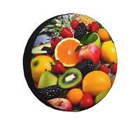 Frutta colorata Copertura della ruota di scorta Impermeabile Antipolvere Auto Protezioni Ruota di Scorta Portatile Copertura Universale Misura per RV SUV