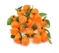 Frutta decorativa realistica, set di 20 mandarini artificiali (1#)