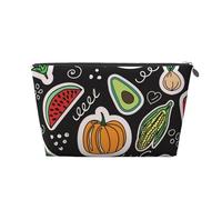 Frutta delle verdure del fumetto, Borsa da toilette Borsa per trucco Borsa per cosmetici Borsa da toilette da viaggio portatile