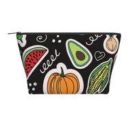 Frutta delle verdure del fumetto, Borsa da toilette Borsa per trucco Borsa per cosmetici Borsa da toilette da viaggio portatile