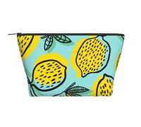 Frutta Di Limone Giallo Abucaky, Borsa da toilette Borsa per trucco Borsa per cosmetici Borsa da toilette da viaggio portatile