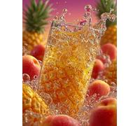Frutta Dipingere Con I Numeri Adulti, Fai Da Te Dipingere Con I Numeri per Decor Casa, Ananas Paint by Numbers Kit Con Pennelli e Vernice Acrilica, Hobby Creativi Adulti, Regalo, 60x90cm R-1930